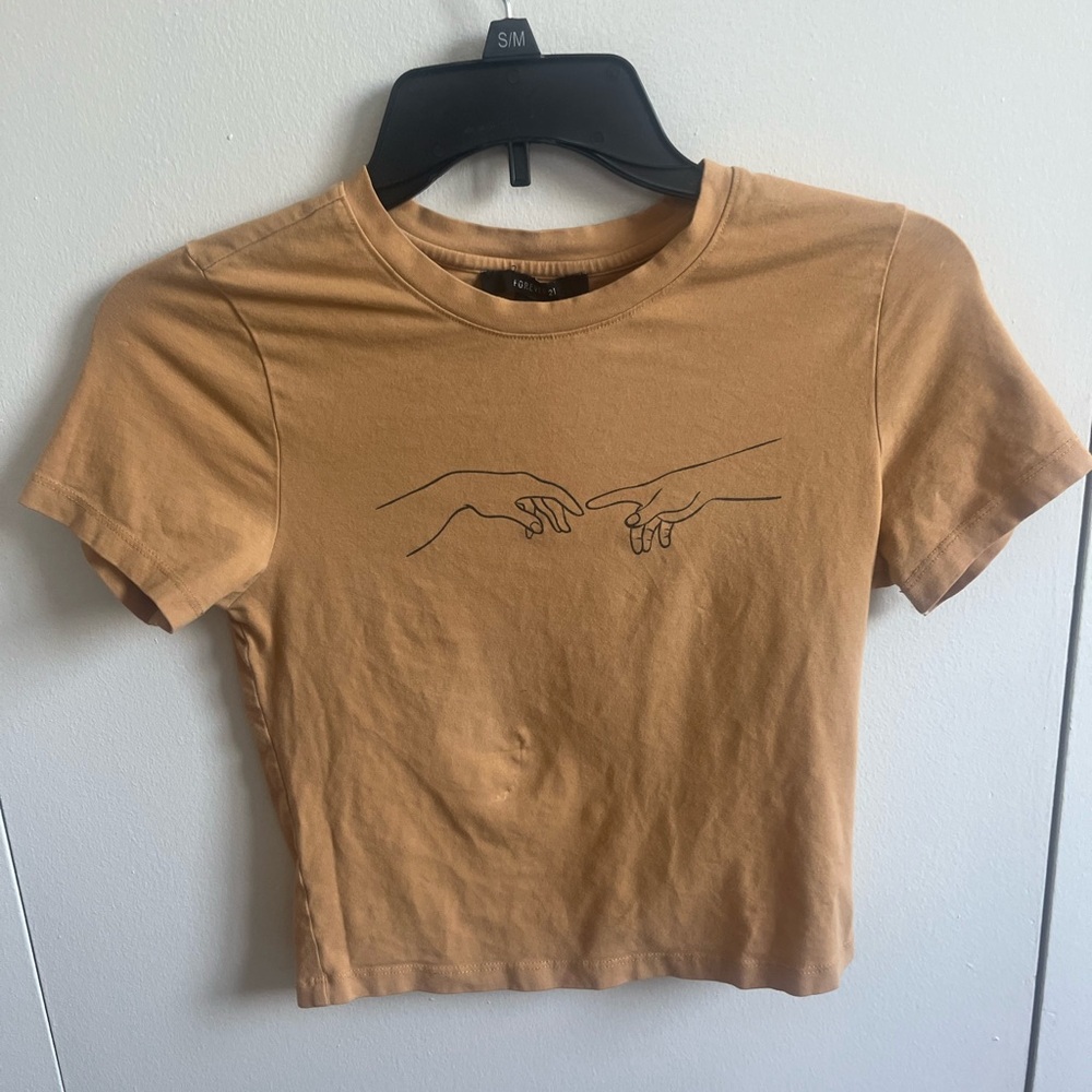 Forever 21 Brown Short Sleeve Tee